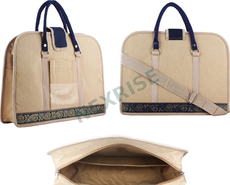 Rounded Jute Laptop Bag - NR-EB-OB-0005